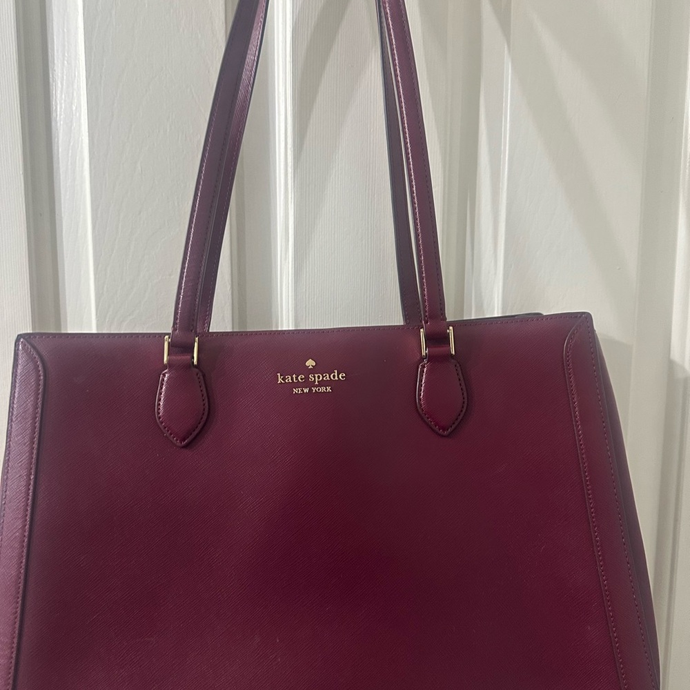 Kate Spade Burgundy Tote Bag